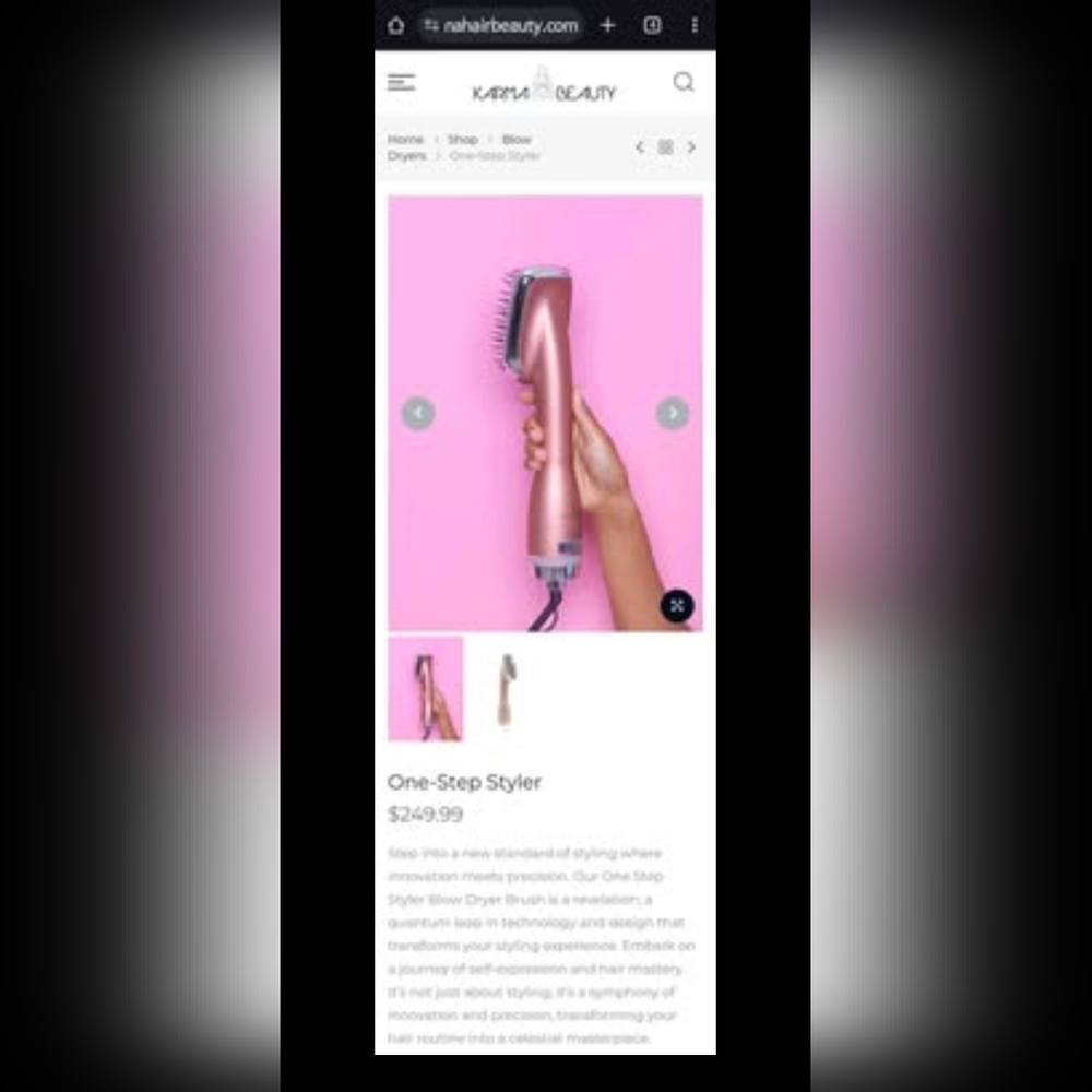 Karma Beauty One Step Styler Brush